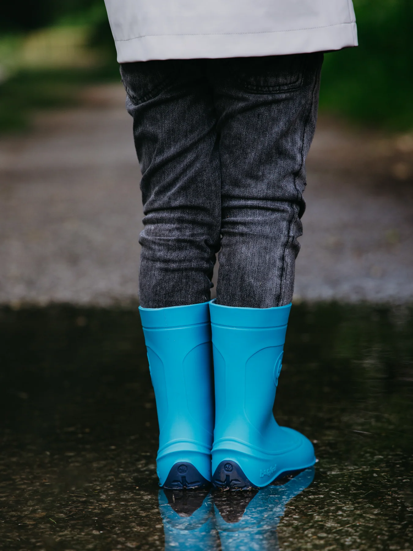 Be Lenka Kids Barefoot Rain Boots Pudds - Aqua Blue - Image 8