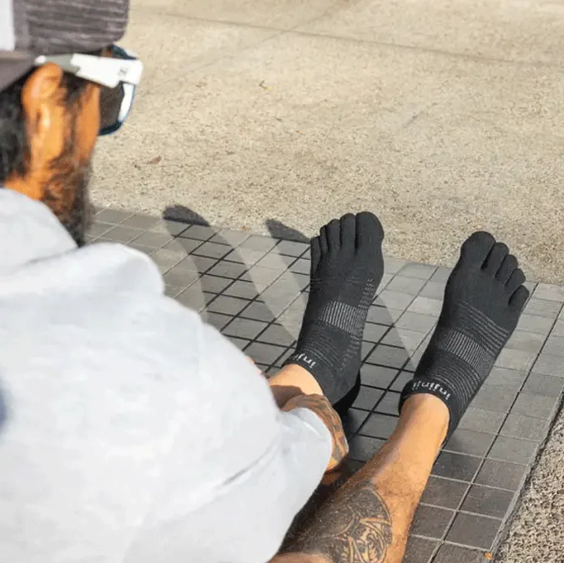 Injinji Toe Socks - Run Original Weight Unisex No-Show - Image 5